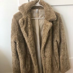 Insulated Caramel Teddy Jacket